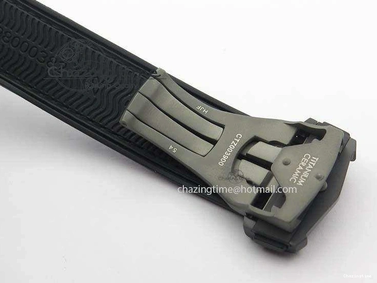 0427 Planet Ocean 45mm GMT DLC JHF Best Edition Black Dial On Rubber Strap A Durable 8194